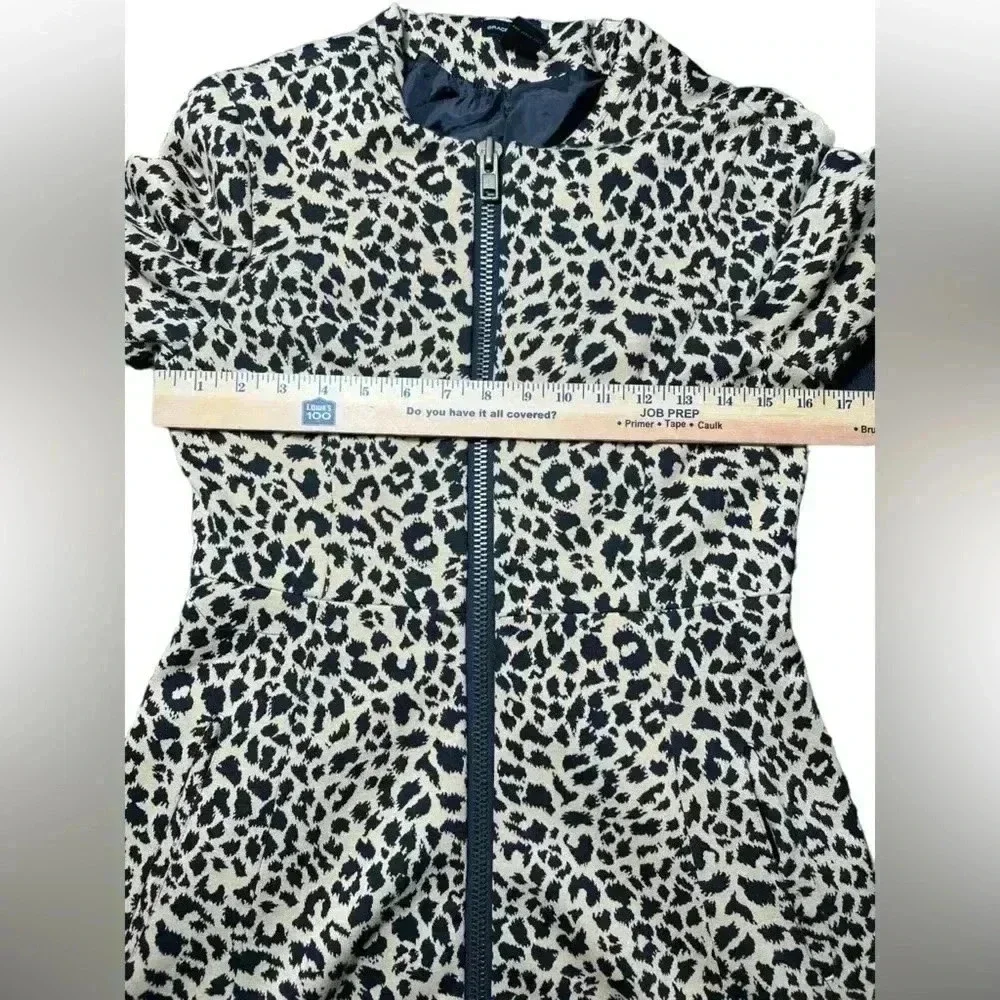 Grace Dane Lewis Leopard Print Flared Dress Coat – Size 4 - Picture 9 of 11
